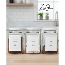 Feyza Design 3’lü 1000 ml Cam Saklama Kabı Seti, Mutfak Düzenleme ve Saklama