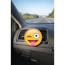 Promosyonik Gülen Yüz Tasarımlı Fan Petek Oto Kokusu