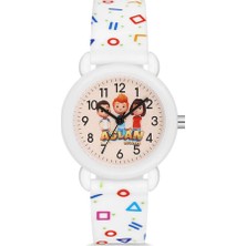 David Guner Davıd Guner Aslan Çocuk Saati - Beyaz - DG-8684LA-A16