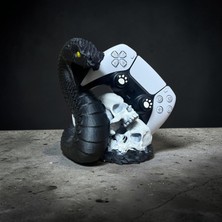 Valyria Store Yılan ve Kafatası Model Ps5 Dualsense Kol Standı Joystick Kol Tutucu Playstation 5 Uyumlu