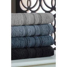 DNZGÜLCAN Lera 4'lü 70X140 Havlu Seti - Banyo Havlu Seti | %100 Pamuk - Hızlı Kuruyan - Yumuşak