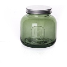 Feyza Design 1 kg Yeşil Cam Kavanoz, Sağlıklı ve Şık Saklama Çözümü