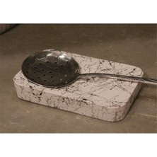 Feyza Design Modern Beton Tasarımlı Şık Kirli Kaşıklık, Dayanıklı ve Pratik Kullanım