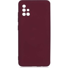 Egstech Samsung Galaxy A71 Kılıf Lansman Premium Kadife Kaplama Lens Korumalı Soft Silinebilir Arka Kılıf