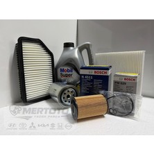 Mobil Hyundai Accent Blue Dizel ( 12-18 ) 5W-30 Yağ - Hava - Polen - Mazot - Bakım Seti