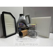 Mobil Hyundai Accent Blue Dizel ( 12-18 ) 5W-30 Yağ - Hava - Polen Bakım Seti