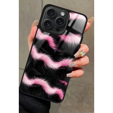 Snacase  Apple iPhone 11 Pro Uyumlu Pembe Zebra Tasarımlı Parlak Silikon Kılıf