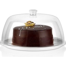 Feyza Design Kırılmaz Pc Fanus ve Tepsi Seti, Kafe, Pastane ve Restoranlar Için