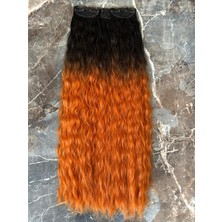 Aura Peruk Siyah  Bakır Ombreli  Yoğun  Dalgalı  YARIMAY2YAN Çıtçıt  Modelimiz