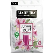 Mahbuba Anadolu Şerbeti Hibiscus Karanfil Reyhan Aromalı Soğuk Toz Içecek 24X11.2GR