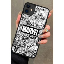 Snacase  Apple iPhone 12 Uyumlu Marvel Tasarımlı Parlak Silikon Kılıf