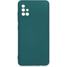 Egstech Samsung Galaxy A71 Kılıf Lansman Premium Kadife Kaplama Lens Korumalı Soft Silinebilir Arka Kılıf