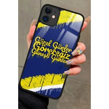 Snacase  Apple iPhone 12 Uyumlu Taraftar Sözü Yazılı Parlak Silikon Kılıf