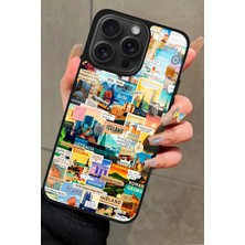 Snacase  Apple iPhone 11 Pro Max Uyumlu Travel Tasarımlı Glossy Silikon Kılıf