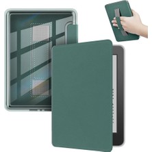 Amazon Kindle 11. Nesil Basic 6″ E Kitap Okuyucu Kılıfı Şeffaf Tutacaklı