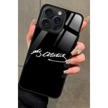 Snacase  Apple iPhone 14 Pro Max Uyumlu Atatürk Tasarımlı Parlak Silikon Kılıf