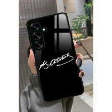 Snacase  Samsung Galaxy S24 Fe Uyumlu Atatürk Tasarımlı Glossy Silikon Kılıf