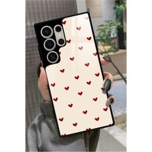 Snacase  Samsung Galaxy S24 Ultra Uyumlu Kalp Tasarımlı Parlak Silikon Kılıf