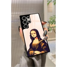 Snacase  Samsung Galaxy S23 Ultra Uyumlu Mona Lisa Tasarımlı Parlak Silikon Kılıf