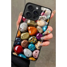 Snacase  Apple iPhone 13 Pro Uyumlu Renkli Taş Tasarımlı Parlak Silikon Kılıf