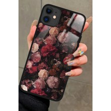 Snacase  Apple iPhone 11 Uyumlu Pembe Çiçek Tasarımlı Parlak Silikon Kılıf