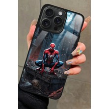 Snacase  Apple iPhone 14 Pro Max Uyumlu Örümcek Adam Tasarımlı Parlak Silikon Kılıf