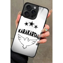 Snacase  Apple iPhone 13 Pro Uyumlu Karakartal  Tasarımlı Parlak Silikon Kılıf