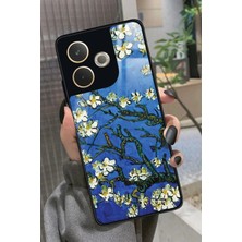 Snacase Oppo A5 Pro Uyumlu Van Gogh Mavi Ağaç Tablo Tasarımlı Parlak Silikon Kılıf