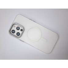 Epro iPhone 16 Pro Uyumlu Magsafe Şarj Özellikli Kamera Koruma Çıkıntılı Ultra Ince Mat Şeffaf Kılıf