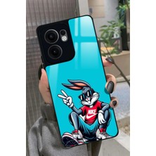 Snacase Oppo Reno 13F Uyumlu Bugs Bunny Tasarımlı Parlak Silikon Kılıf