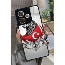 Snacase Oppo A5 Pro Uyumlu Türk Bayrağı Tasarımlı Parlak Silikon Kılıf