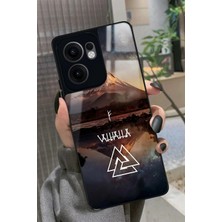 Snacase Oppo Reno 13F Uyumlu Valhalla Tasarımlı Parlak Silikon Kılıf