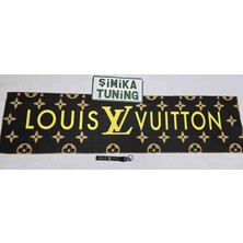 Şimika Louis Siyah Otomobil Torpido Havlusu Göğüs Halısı Üniversal (Kumaş Anahtarlık Hediyeli)