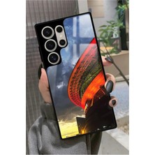 Snacase  Samsung Galaxy S22 Ultra Uyumlu Stadyum Tasarımlı Parlak Silikon Kılıf