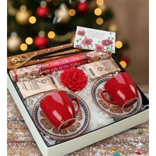 Trendevia Kişiye Özel Hediyelik Ürünler, Doğum Günü Hediyesi , Sevgiliye Hediye, Anneye Hediye , 2 Kişilik Kahve Fincanı Tütsü ve Kokulu Mum Hediye Seti