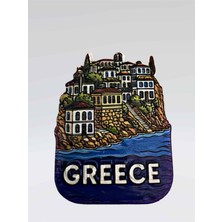 Mundy Greece (Yunanistan) Temalı Kabartmalı Polyester Magnet Buzdolabı Süsü – 5,5 cm x 7,5 cm (KOD:1085)