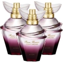 Avon Rare Flowers Night Orchid Kadın Parfüm Edp 50 ml 3'lü Set