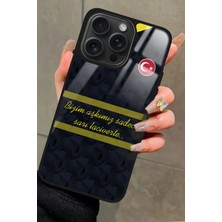 Snacase  Apple iPhone 13 Pro Uyumlu Taraftar Sözü Yazılı Parlak Silikon Kılıf