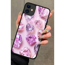 Snacase  Apple iPhone 12 Uyumlu Simli Taş Tasarımlı Parlak Silikon Kılıf