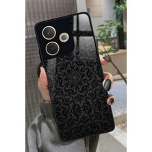 Snacase Oppo A5 Pro Uyumlu Siyah Karışık Tasarımlı Parlak Silikon Kılıf