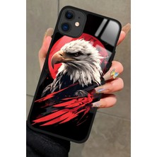 Snacase  Apple iPhone 12 Uyumlu Kartal Tasarımlı Parlak Silikon Kılıf
