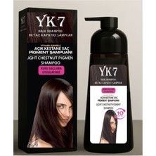 Yk7 Kozmetik Yk7  Beyaz Kapatıcı (Açık Kestane 5.4 ) Şampuan 300 Ml.