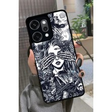 Snacase Oppo Reno 14 Pro Uyumlu Kurukafa Posteri Tasarımlı Parlak Silikon Kılıf