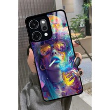 Snacase Oppo Reno 14 Pro Uyumlu Tablo Tasarımlı Parlak Silikon Kılıf