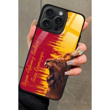 Snacase  Apple iPhone 15 Pro Max Uyumlu Aslan Tasarımlı Parlak Silikon Kılıf