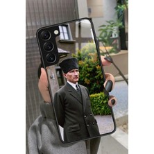 Snacase  Samsung Galaxy S22 Uyumlu Atatürk Tasarımlı Parlak Silikon Kılıf