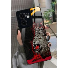 Snacase Oppo Reno 13F Uyumlu Aslan Tasarımlı Parlak Silikon Kılıf