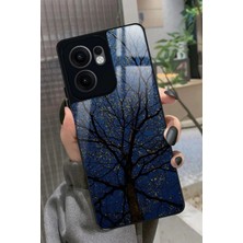 Snacase Oppo Reno 13F Uyumlu Van Gogh Mavi Ağaç Tablo Tasarımlı Parlak Silikon Kılıf