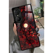 Snacase Reeder S19 Max Pro S Edge Uyumlu Van Gogh Kırmızı Ağaç Tablo Tasarımlı Parlak Silikon Kılıf