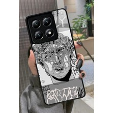 Snacase  Xiaomi Mi 14T Pro Uyumlu Tablo Tasarımlı Parlak Silikon Kılıf